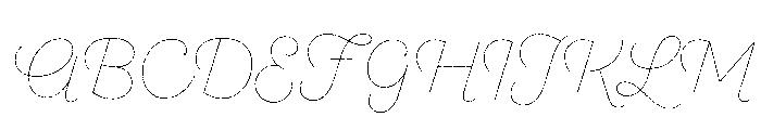 Sant'Elia Rough Line Font UPPERCASE