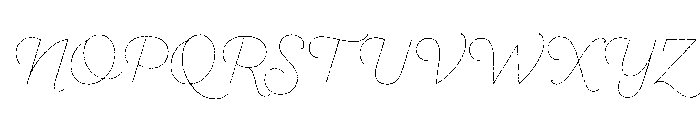Sant'Elia Rough Line Font UPPERCASE
