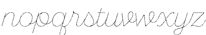 Sant'Elia Rough Line Font LOWERCASE