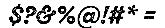 Sant'Elia Rougher Alt Bold Font OTHER CHARS