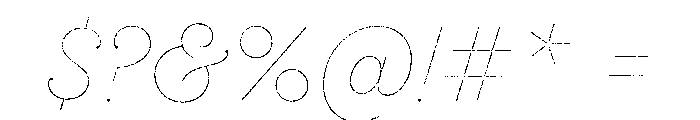 Sant'Elia Rougher Line Font OTHER CHARS