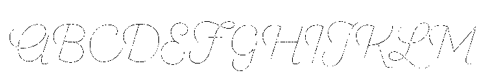 Sant'Elia Rougher Line Font UPPERCASE