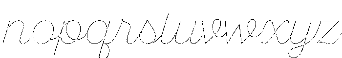 Sant'Elia Rougher Line Font LOWERCASE