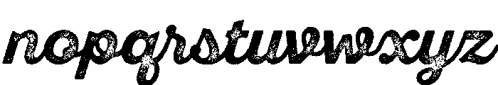 Sant'Elia Roughest Alt Bold Font LOWERCASE