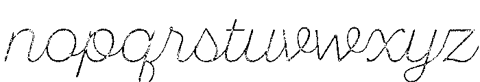 Sant'Elia Roughest Alt Extra Light Font LOWERCASE