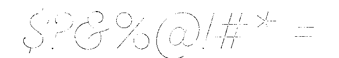 Sant'Elia Roughest Line Font OTHER CHARS