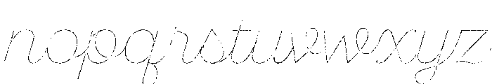 Sant'Elia Roughest Line Font LOWERCASE