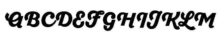 Sant'Elia Script Alt Black Font UPPERCASE