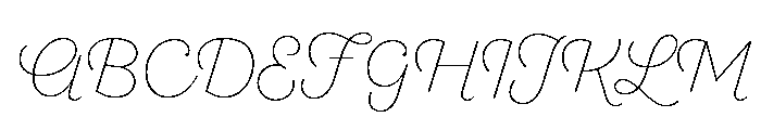 Sant'Elia Script Alt Extra Light Font UPPERCASE