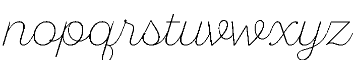 Sant'Elia Script Alt Extra Light Font LOWERCASE