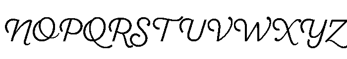 Sant'Elia Script Alt Light Font UPPERCASE