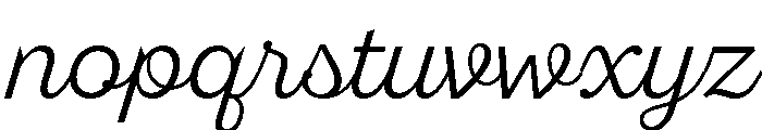 Sant'Elia Script Alt Light Font LOWERCASE