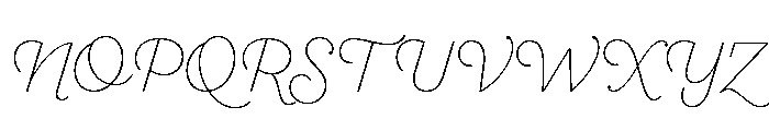Sant'Elia Script Extra Light Font UPPERCASE