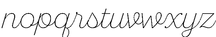 Sant'Elia Script Extra Light Font LOWERCASE