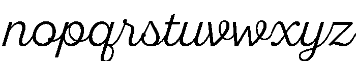 Sant'Elia Script Light Font LOWERCASE