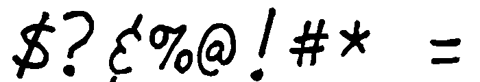 Sarcastic Robot Regular Font OTHER CHARS