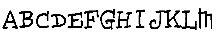Sarcastic Robot Regular Font UPPERCASE