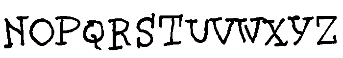 Sarcastic Robot Regular Font UPPERCASE