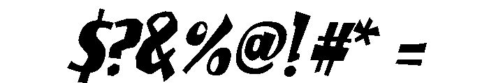 Saucy Millionaire Regular Font OTHER CHARS