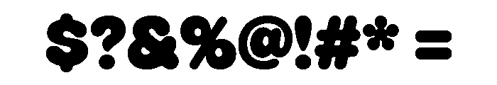 Sausage Regular Font OTHER CHARS