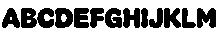 Sausage Regular Font UPPERCASE