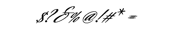 Savanna Script Regular Font OTHER CHARS