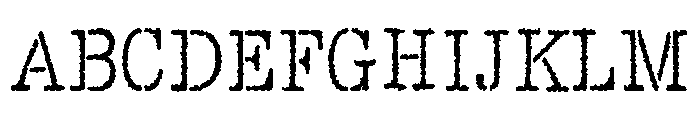 Sayer Interview Regular Font UPPERCASE