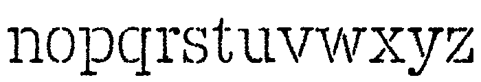 Sayer Interview Regular Font LOWERCASE