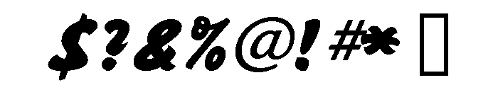 Sayer Script Black Font OTHER CHARS