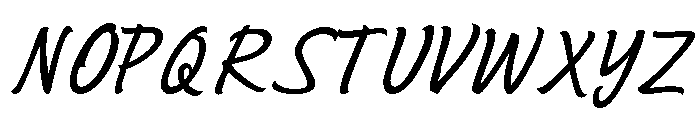 Sayer Script Light Font UPPERCASE