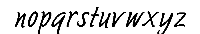 Sayer Script Light Font LOWERCASE
