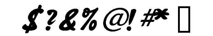 Sayer Script Regular Font OTHER CHARS
