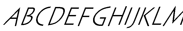 Sayer Spiritual Regular Italic Font UPPERCASE