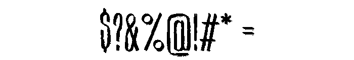 Sbrougher Regular Font OTHER CHARS