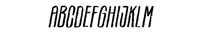 Sbrougher Slant Font UPPERCASE