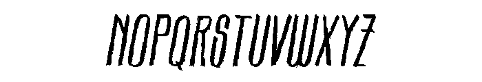 Sbrougher Slant Font UPPERCASE