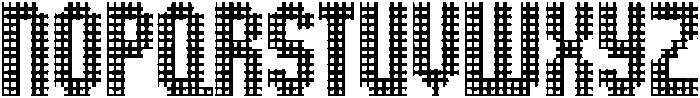 SB Grip Pixel Open Full otf (400) Font UPPERCASE