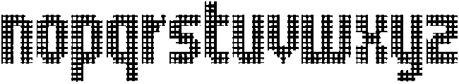 SB Grip Pixel Open Full otf (400) Font LOWERCASE