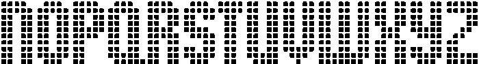 SB Grip Pixel Solid Fill 5 otf (400) Font UPPERCASE