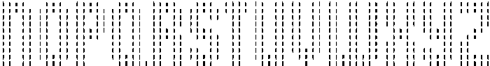 SB Grip Pixel Solid Gap V otf (400) Font UPPERCASE