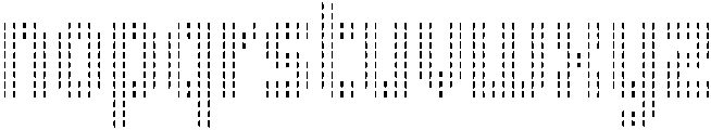 SB Grip Pixel Solid Gap V otf (400) Font LOWERCASE