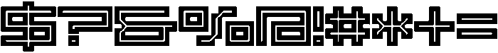 SB Raster Inline Extended otf (400) Font OTHER CHARS