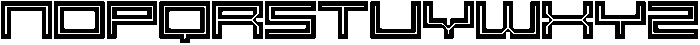 SB Raster Inline Extended otf (400) Font UPPERCASE