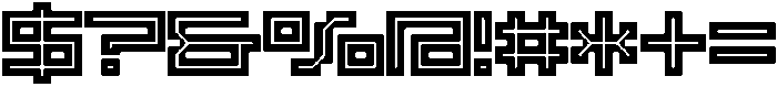 SB Raster Inline Extra Wide otf (400) Font OTHER CHARS