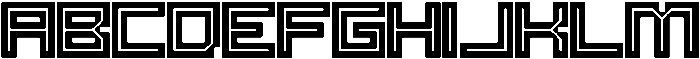 SB Raster Inline Medium otf (500) Font UPPERCASE