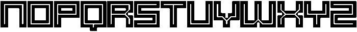 SB Raster Inline Medium otf (500) Font UPPERCASE