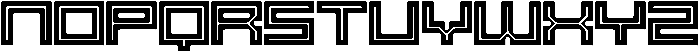 SB Raster Inline Wide otf (400) Font LOWERCASE