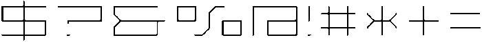 SB Raster Line Extended otf (400) Font OTHER CHARS