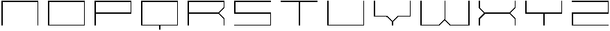SB Raster Line Extended otf (400) Font LOWERCASE