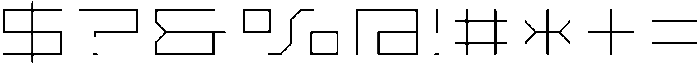 SB Raster Line Extra Wide otf (400) Font OTHER CHARS